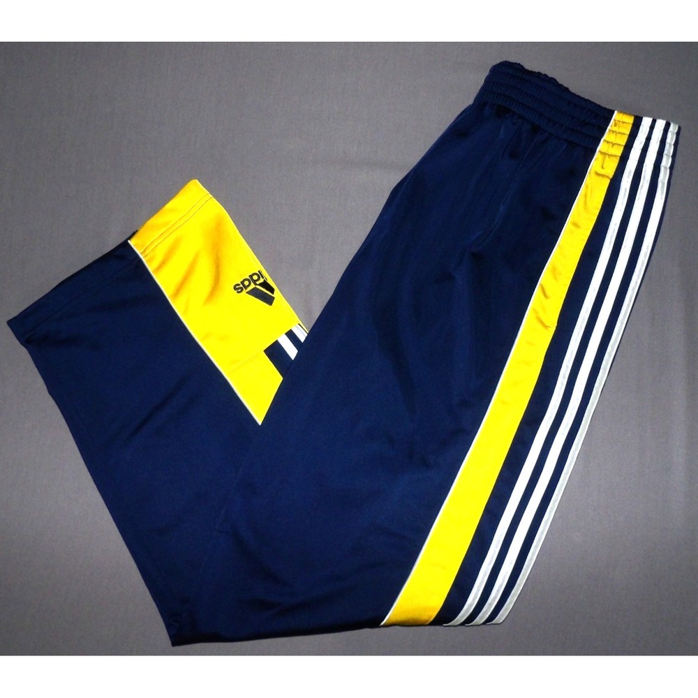 ADIDAS Vintage 3 Stripes Snap Tear Away Basketball Warm Up Track Pants Men's LRG